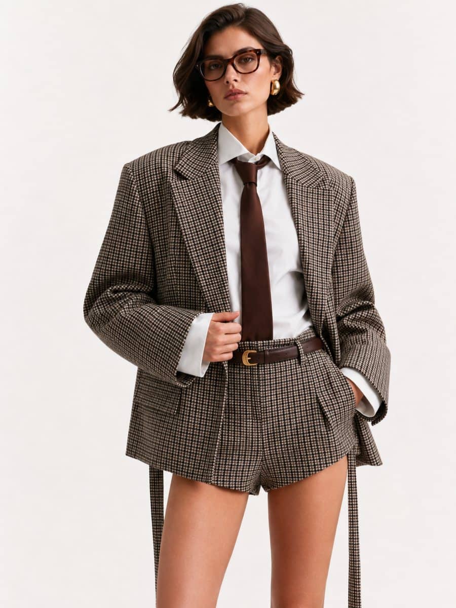 Houndstooth Tailored Suit — Cover