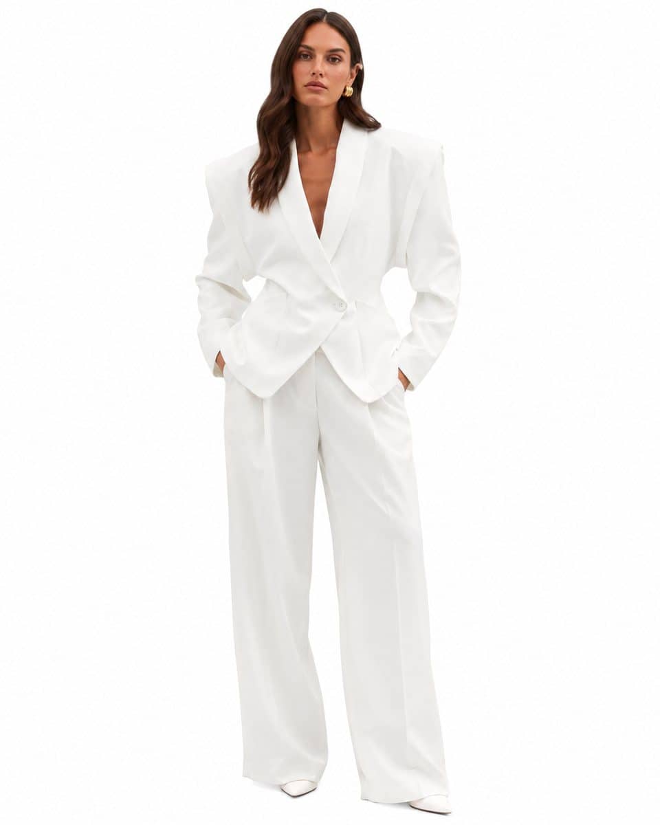Sculpted White Suit — Cover
